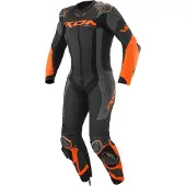 Ixon Vortex 3 Schwarz Anthrazit Orange 1-Teiler Motorrad Lederkombi Größe L