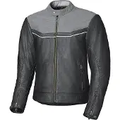 Held Heyden Schwarz Grau Motorrad Lederjacke Größe 48