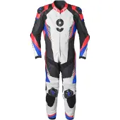 GMS GRC-1 Schwarz Rot Blau 1-Teiler Lederkombi Größe 58