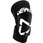 Leatt 3DF 5.0 Schwarz Weiß Motocross Knieprotektoren Größe L-XL