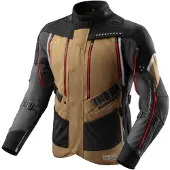 Rebelhorn Hardy 3.0 wasserdichte Motorrad Textiljacke, sand/grau, 4XL