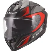LS2 FF817 Challenger II Viper Helm, grau/rot, S (55/56)