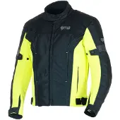 GMS Lagos Schwarz Gelb Wasserdichte Textiljacke Größe 2XL