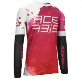 Acerbis Off Road Polypropylen J-Windy Belüftete Wasserzeichen Lila/Weiß Shirt größe L
