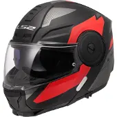 LS2 LS2FF902ScopeIIDuriaSchwarzRot06Klapphelm Größe XS