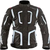 MUGENRACE Diane wasserdichte Damen Motorrad Textiljacke, schwarz, S