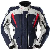 Furygan Apalaches Evo Damen Motorrad Textiljacke, blau/weiß/rot, XL