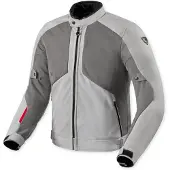 REV'IT! Revit Torque 3 H2O wasserdichte Motorrad Textiljacke, hellgrau/rot, 3XL
