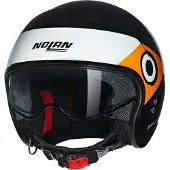 Nolan N21 06 Onirico 342 Schwarz Weiß Orange Glänzend Jethelm Größe XL
