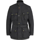 Belstaff Trialmaster Motorrad Wachsjacke, schwarz, L