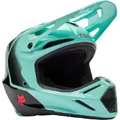 FOX V3 Drip Türkis Motocrosshelm Größe S