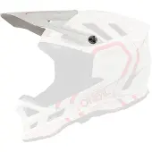 O'Neal Blade Polyacrylite Strike Weiß Rot Helmschirm
