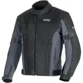 GMS Lagos Schwarz Grau Wasserdichte Textiljacke Größe S