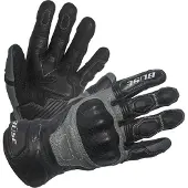 Büse Miles Schwarz Grau Perforierte Handschuhe Größe 14