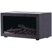 Zandona Luftbefeuchter, Ätherischer Duftdiffusor mit Nachtlicht, Retro-Kaminbefeuchter, Flammenbefeuchter, Aromadiffusor