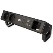 Bachmann 902.983 DESK2 2xUTE 1xUSB A/C 22W 1xCM 0,2m RAL9005 902983