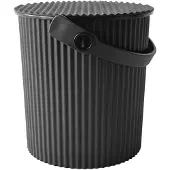 Juoda Aufbewahrungseimer Omnioutil Baby, Kunststoff, Schwarz, 700 ml, 247166