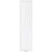 LuxeBath Flachheizkörper Einlagig, 370x1400 mm, Weiß, mit Mittelanschluss, ohne Heizstab