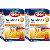 Abtei Gelatine Plus Vitamin C Pulver 2x 2x400 g