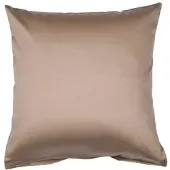Traumschloss Mako-Satin Kissenbezug in taupe | Gr.: 80x80 cm
