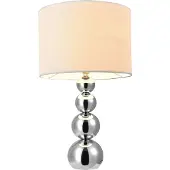 Lux.pro Tischlampe Weiß [43 x Ø 25cm] Tischleuchte Nachttischlampe Leselampe []