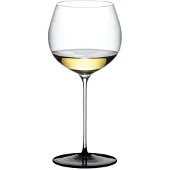 Riedel Fatto A Mano Black Tie Chardonnay, Weinglas, Kristallglas, 660 ml
