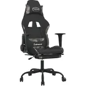 Syfax Gaming-Stuhl mit Massage & Fußstütze Schwarz Camouflage Stoff