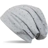 StyleBREAKER Beanie Mütze in Hellgrau meliert | Gr.: onesize