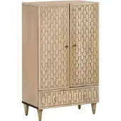 vidaXL Highboard 60x33x100 cm Massivholz Mango