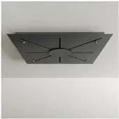 S.luce Modular 80 XL Mehrfach Hängeleuchten-Baldachin Schwarz Rund