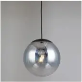 S.luce Progress Pendelleuchte Glas mit Farbverlauf Hängelampe Hängeleuchte Rauch Ø 20cm Rund
