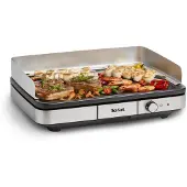 Tefal Elektrogrill Maxi Plancha CB690 (schwarz/edelstahl, 2.300 Watt)