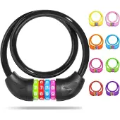 Sonstiges Kinder Fahrradschloss Zahlenkombination 10mm x 650mm Schwarz