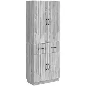 Syfax Schrankset 2 pcs Grau Sonoma Holzwerkstoff