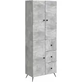 Syfax Schrankset 2 pcs Betongrau Holzwerkstoff