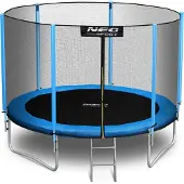 Neo-Sport Gartentrampolin (312 cm) mit Sicherheitsnetz und Leiter