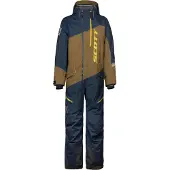 SCOTT DS Shell Dryo 2023 1-Teiler Snowmobil Kombi, brau/dunkelblau, M