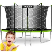 Neo-Sport Gartentrampolin (374 cm) mit Innennetz und Leiter