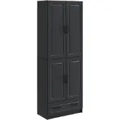 Syfax Schrankset 2 pcs Schwarz Holzwerkstoff