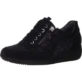 Waldlaufer Himona Damenschuhe Sportive Schnürer Blau Freizeit