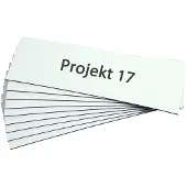 Eichner Magnet-Lagerschild, zur Beschriftung mit Permanent-Markern, Kennzeichnung von Regalen, Behältern, magnethaftenden Flächen, Weiß, Größe 30 x 100 mm, Verpackungseinheit: 1 P/100