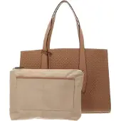PICARD Leder Schultertasche Day Trip Shopper Cookie beige