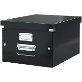 Leitz Ablagebox Click & Store A4 schwarz Packung mit 6 Stück