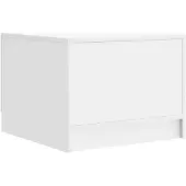 vidaXL Couchtisch mit Schubladen Weiß 49 x 50 x 37 cm Holzwerkstoff