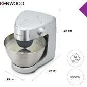 Kenwood KHC29A.R0SI, 4,3 l, Silber, 1,6 kg, 8 Eier, 36 Stück(e), 500 g