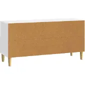 vidaXL TV-Schränk 102 x 34,5 x 50 cm Weiß Holzwerkstoff