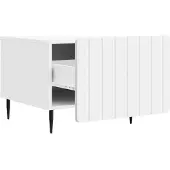 vidaXL Couchtisch mit Schubladen Weiß 49 x 50 x 42 cm Holzwerkstoff