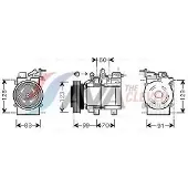 Ava Cooling Kompressor, Klimaanlage HYK138
