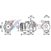 Ava Cooling Kompressor, Klimaanlage KAAK244