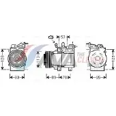 Ava Cooling Kompressor, Klimaanlage KAK137